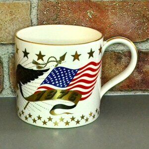 Wedgewood Bicentennial Mug Original Box Vintage America Celebration Decorative